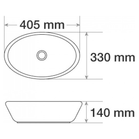 Раковина-чаша CeramaLux NC 40 см 7138MB, черный матовый фото 5