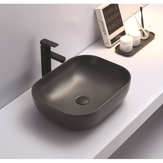 Раковина-чаша CeramaLux NC 50 см 78104MDH-2, серый - 2 Раковина-чаша CeramaLux NC 50 см 78104MDH-2, серый фото 2