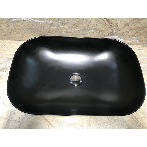 Раковина-чаша CeramaLux NC 61 см 78106MB, черный матовый фото 2