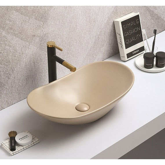 Раковина-чаша CeramaLux NC 61 см 7811AMC-1, капучино фото 2