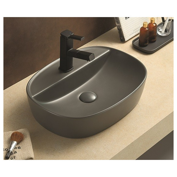 Раковина-чаша CeramaLux NC 50 см 78239XMDH-2, серый фото 2