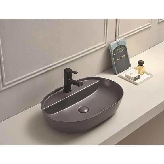 Раковина-чаша CeramaLux NC 62 см 78325XMDH, серый матовый фото 2