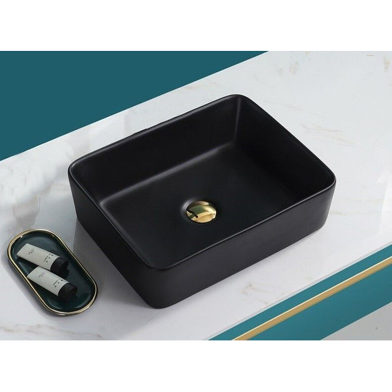 Раковина-чаша CeramaLux NC 47 см 9103MB, черный матовый фото 2