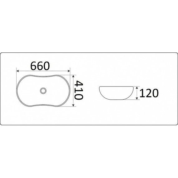 Раковина-чаша CeramaLux NC 66 см 9175MB, черный матовый - 2 Раковина-чаша CeramaLux NC 66 см 9175MB, черный матовый фото 2
