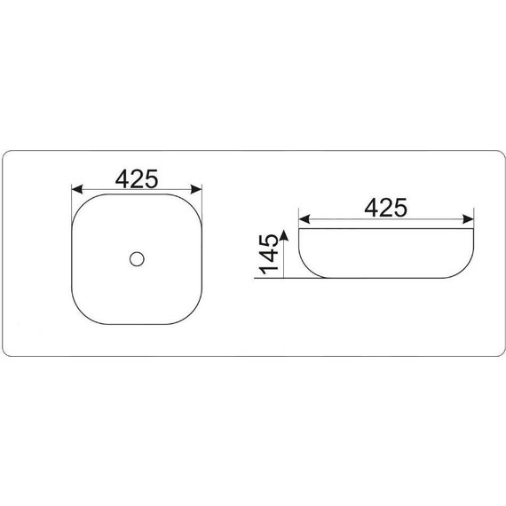 Раковина-чаша CeramaLux LuxeLine 42 см D1301H004, черный глянцевый - 5 Раковина-чаша CeramaLux LuxeLine 42 см D1301H004, черный глянцевый фото 5