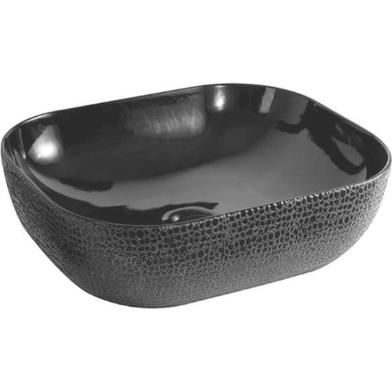 Раковина-чаша CeramaLux LuxeLine 50 см D1302H004, черный глянцевый фото 
