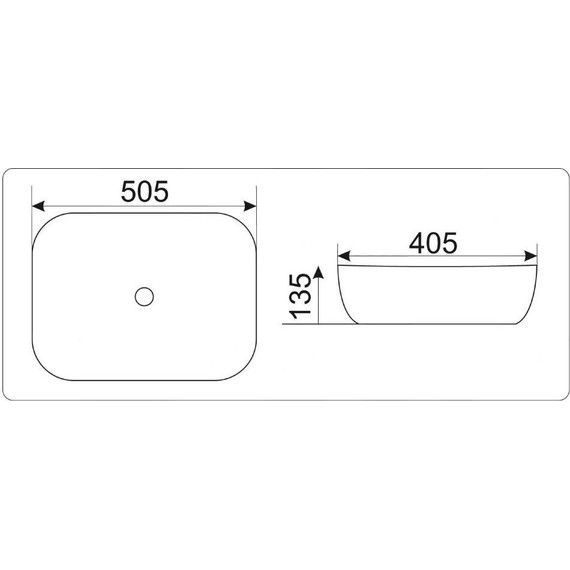 Раковина-чаша CeramaLux LuxeLine 50 см D1302H024, черный/медь фото 6