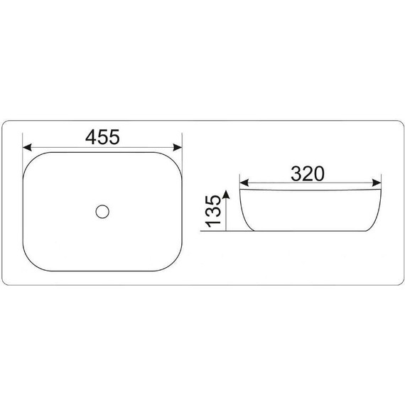 Раковина-чаша CeramaLux LuxeLine 45 см D1333H020, черный/серый - 9 Раковина-чаша CeramaLux LuxeLine 45 см D1333H020, черный/серый фото 9