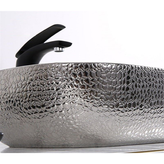 Раковина-чаша CeramaLux LuxeLine 45 см D1333H020, черный/серый - 8 Раковина-чаша CeramaLux LuxeLine 45 см D1333H020, черный/серый фото 8