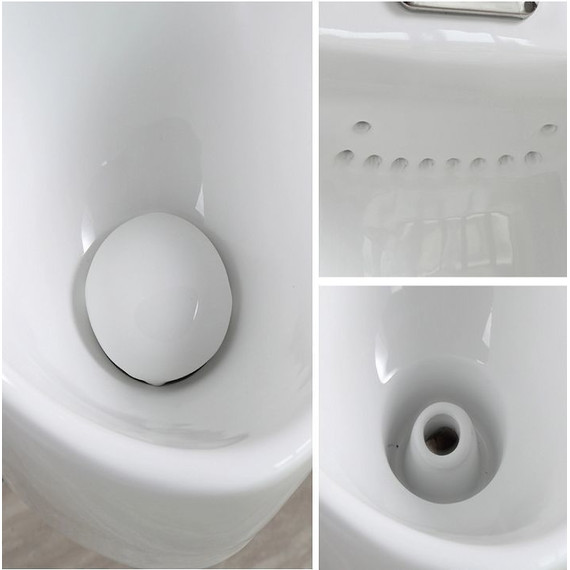 Писсуар подвесной сенсорный CeramaLux X546P (слив в стену) - 3 Писсуар подвесной сенсорный CeramaLux X546P (слив в стену) фото 3