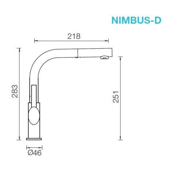 Смеситель для кухни Schock NIMBUS-D 710278, хром/пуро фото 3