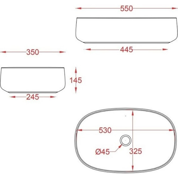 Раковина-чаша ArtCeram Cognac 55 см COL003 05 00, белый матовый - 3 Раковина-чаша ArtCeram Cognac 55 см COL003 05 00, белый матовый фото 3
