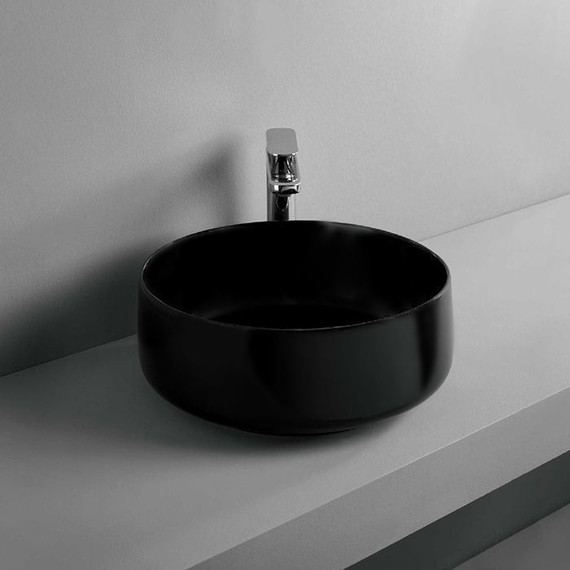 Раковина-чаша ArtCeram Cognac 35 см COL004 17 00 nero matt, чёрный матовый - 2 Раковина-чаша ArtCeram Cognac 35 см COL004 17 00 nero matt, чёрный матовый фото 2