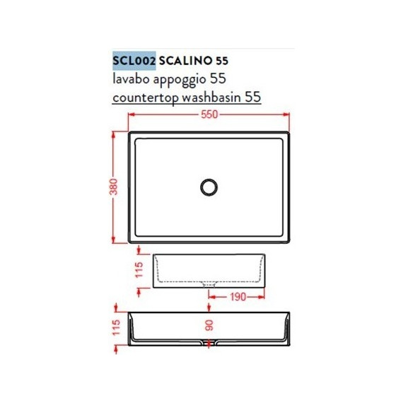 Раковина-чаша ArtCeram Scalino 38 см SCL002 16 00 blu zaffiro фото 2