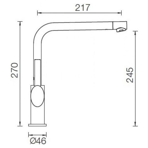 Смеситель для кухни Schock NIMBUS 710350, хром/магнолия фото 2