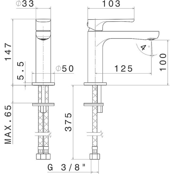 Смеситель для раковины Kerama Marazzi Ole 69412KM.21.018 фото 2
