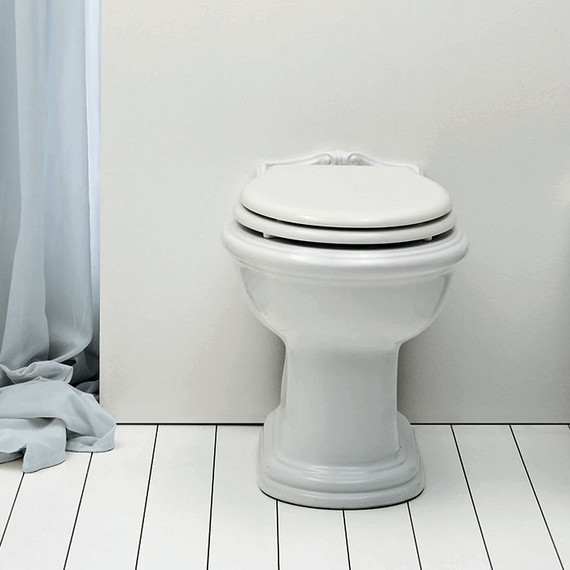 Унитаз приставной Azzurra Jubilaeum JUVCTP000000BI фото 4