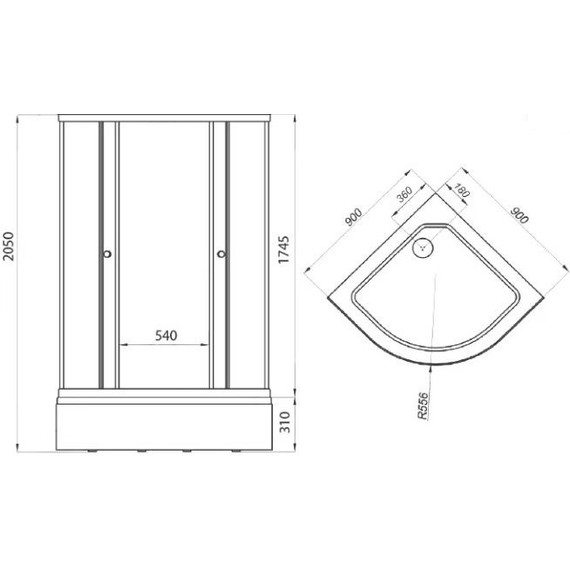 Душевое ограждение Triton Стандарт В1 Аква Мозаика 90х90 см, белый/узор фото 7