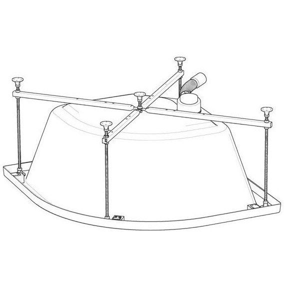 Душевое ограждение Triton Стандарт Б1 Аква Полосы 90х90 см, белый/узор фото 5