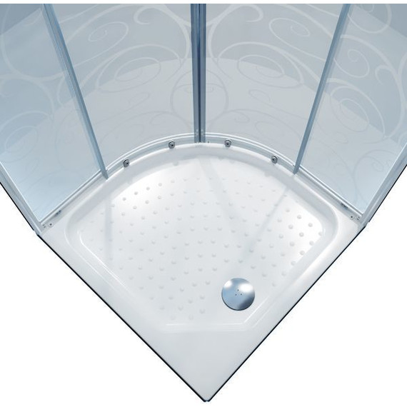 Душевое ограждение Triton Стандарт А Аква Узоры 100х100 см, белый/узор фото 6