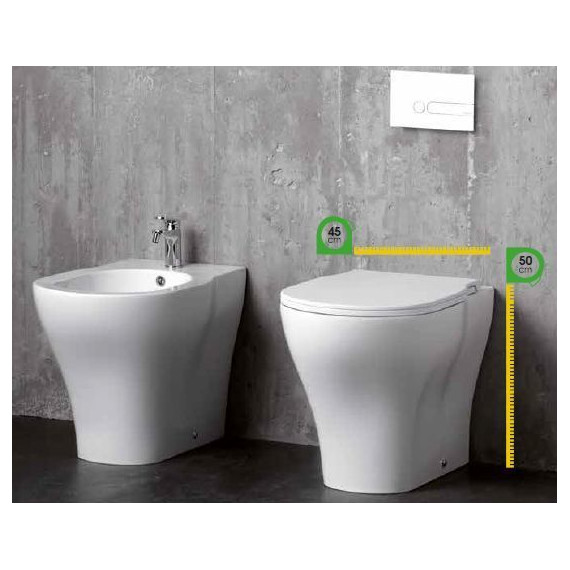 Унитаз приставной Azzurra XL XLVCTPE00000BI фото 2