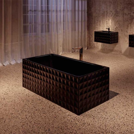 Ванна cтальная Bette Loft Ornament 181х81 см 3172-056 CFXX6A, чёрный глянцевый фото 2