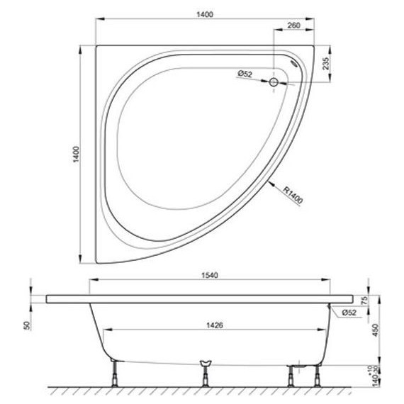 Ванна стальная Bette Arco 140х140 см 6035-000 PLUS фото 5