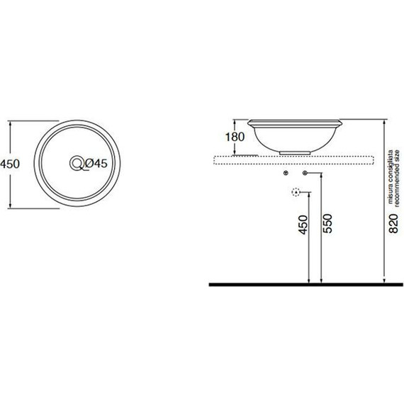 Раковина-чаша Azzurra Jubilaem 45 см JULA04518000BI - 6 Раковина-чаша Azzurra Jubilaem 45 см JULA04518000BI фото 6