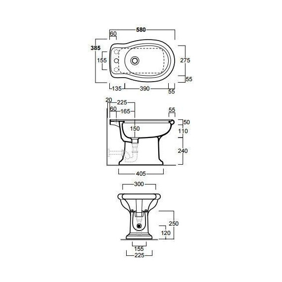 Биде напольное Simas Lante LA04bi*1 фото 9