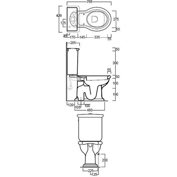 Унитаз-компакт Simas Lante LA07bi фото 5