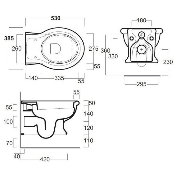 Унитаз подвесной безободковый Simas Lante LA18bi rimless фото 3