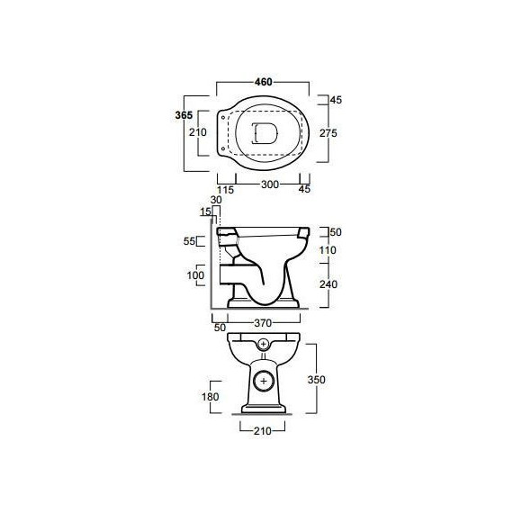 Унитаз приставной Simas Londra LO911bi фото 5