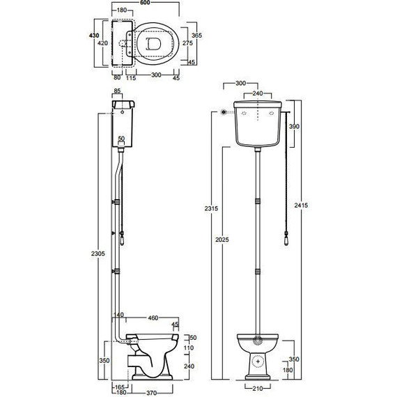 Унитаз-компакт Simas Londra LO911bi (высокий бачок) фото 5