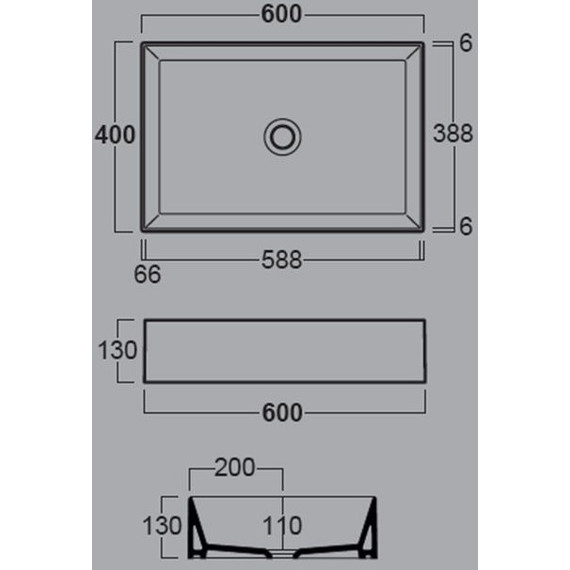 Раковина-чаша Simas Agile 60 см AG60 bi*0 - 3 Раковина-чаша Simas Agile 60 см AG60 bi*0 фото 3