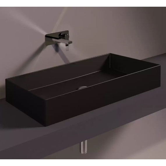 Раковина-чаша Simas Agile 80 см AG80 Nero Matt*0, чёрный матовый фото 2