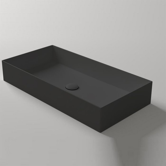 Раковина-чаша Simas Agile 80 см AG80 Nero Matt*0, чёрный матовый фото 3