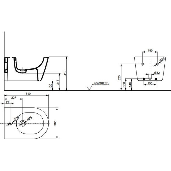 Биде подвесное TOTO RP B552E#XW фото 3