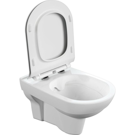 Унитаз подвесной Cersanit CITY NEW CLEAN ON с крышкой дюропласт фото 4