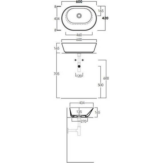 Раковина-чаша Simas Wave 62 см WA02 bi*0 - 4 Раковина-чаша Simas Wave 62 см WA02 bi*0 фото 4