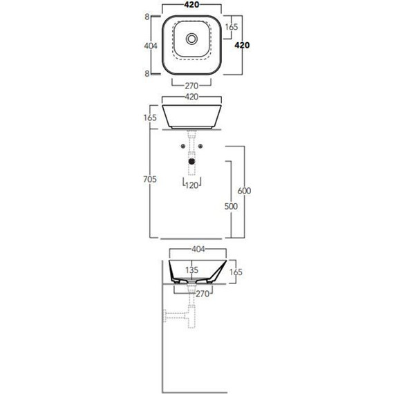 Раковина-чаша Simas Wave 42 см WA03 bi*0 - 3 Раковина-чаша Simas Wave 42 см WA03 bi*0 фото 3
