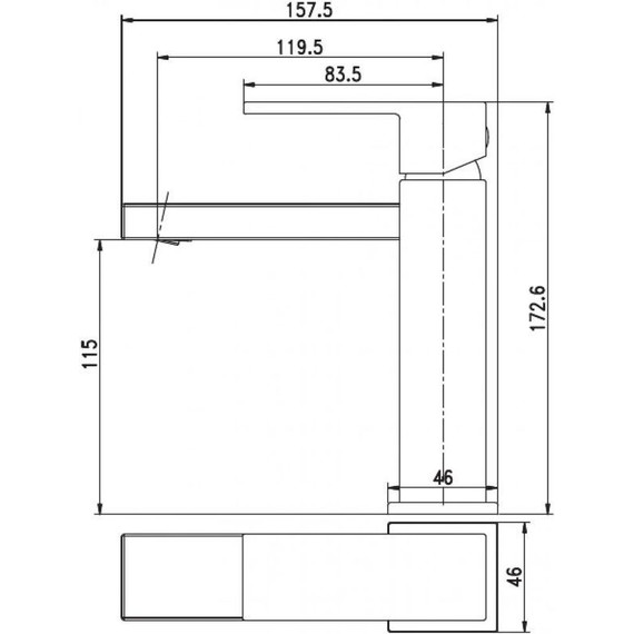 Смеситель для раковины Aquanet Blanco AF420-10W, белый матовый - 2 Смеситель для раковины Aquanet Blanco AF420-10W, белый матовый фото 2