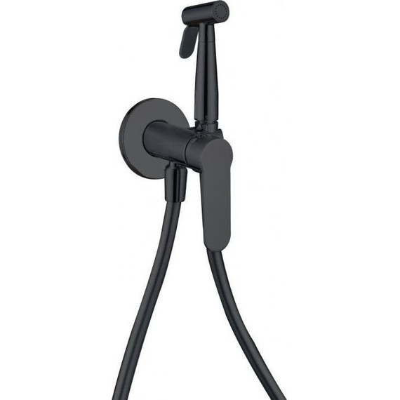 Набор для гигиенического душа Aquanet Passion AF300-52B, чёрный матовый фото 