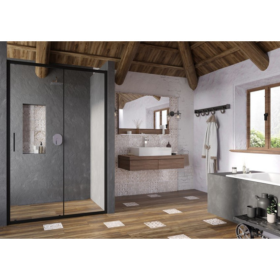 Душевая дверь Ravak Blix Slim BLSDP2 120 см X0PMG0300Z1 чёрный/прозрачное - 2 Душевая дверь Ravak Blix Slim BLSDP2 120 см X0PMG0300Z1 чёрный/прозрачное фото 2