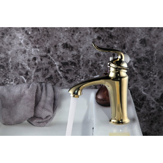 Смеситель для раковины Lemark Brava LM4706G, золото фото 7