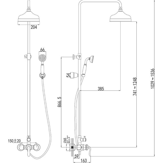 Душевая стойка Lemark Brava LM4760G, золото - 3 Душевая стойка Lemark Brava LM4760G, золото фото 3