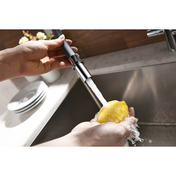 Смеситель для кухни Lemark Comfort LM3071C-Gray, хром/серый фото 3