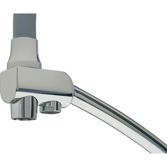 Смеситель для кухни Lemark Comfort LM3071C-Gray, хром/серый фото 4