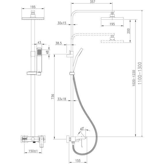 Душевая стойка Lemark Contest LM5862CW - 4 Душевая стойка Lemark Contest LM5862CW фото 4
