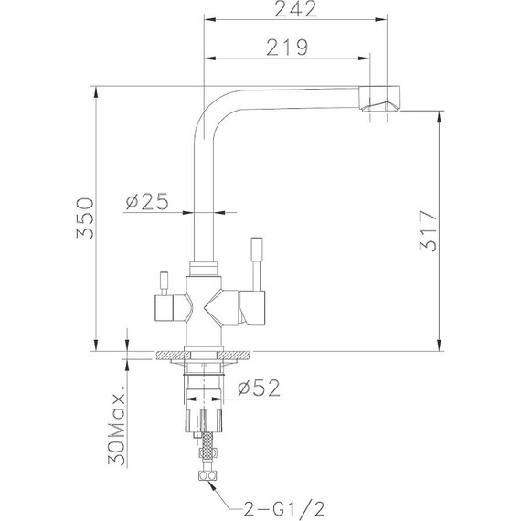 Смеситель для кухни Lemark Expert LM5060S, сталь фото 2