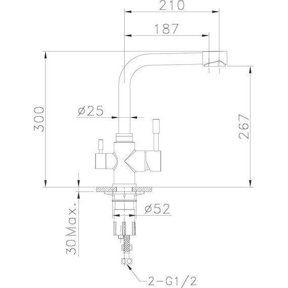 Смеситель для кухни Lemark Expert LM5061G, золото фото 2